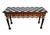 Mackenzie Childs Hand Painted MacKenzie-Childs Rock Collection Courtly Check Accent Table For Sale - Image 4 of 14