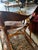 Wooden and Leather Handmade Rocking Chair With Costa Rica Birds Design For Sale - Image 4 of 12