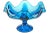 Mid 20th Century Mid Century Peacock Blue Pedestal Bowl For Sale - Image 5 of 5