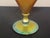 Glass Antique Frederick Carder Steuben Gold Aurene Green Leaf Vine Art Nouveau Fan Vase #6297 For Sale - Image 7 of 12