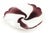 Archimede Seguso Vintage Archimede Seguso Murano Purple and White Cased Bowl With Silver Foil, 1960's For Sale - Image 4 of 9