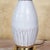 Vintage Ethan Allen Ivory Porcelain & Brass Leaf-Embossed Table Lamp For Sale - Image 10 of 18