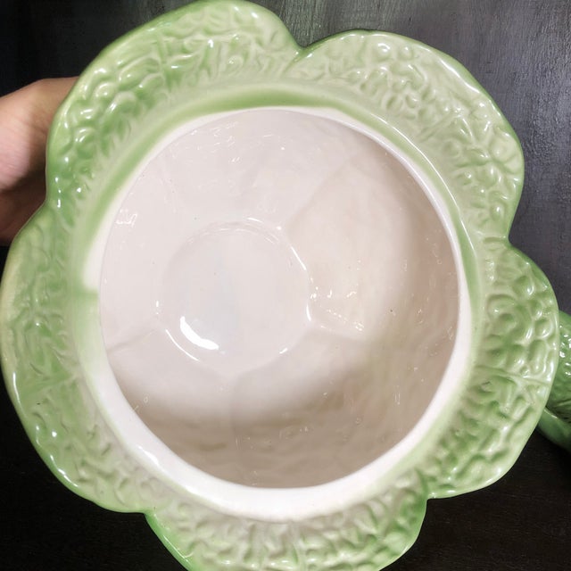 Majolica Cabbage Cabbageware Soup Tureen Chairish
