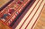 Red Antique Zabihi Collection Square Persian Tribal Kilim - 5'2" x 6'11" For Sale - Image 8 of 9