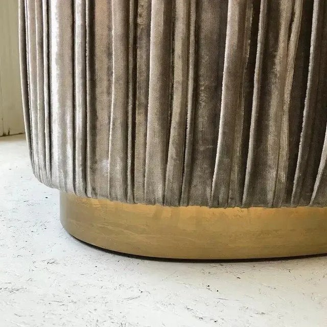 Textile Large Vintage Ottoman in Fabric For Sale - Image 7 of 10