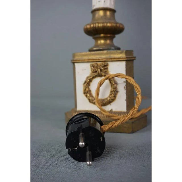 Antique Columnar Table Lamp For Sale - Image 10 of 11