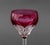 Val Saint-Lambert Val St. Lambert Red Cut Crystal Wine Glasses, 8 For Sale - Image 4 of 11