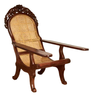 Antique British Colonial Anglo Indian Plantation Chair