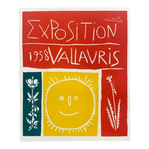 1958 Picasso Lithograph 95 Expo Vallauris Art in Posters