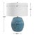 2020s Organic Modern Ocean Blue Wave Ceramic Table Lamp For Sale - Image 5 of 5