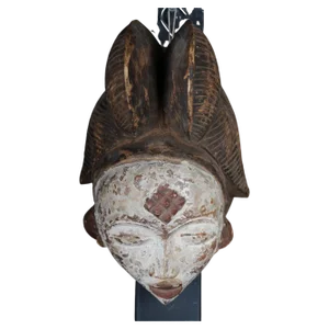 Antique Carved Wooden Face Mask