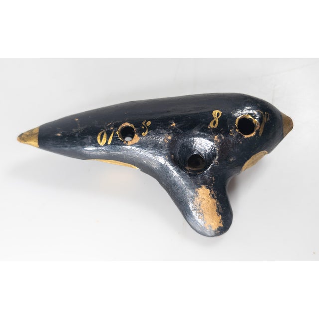 Ceramic 20th Century Italian American Terra Cotta Pottery Ocarina Musical Instrument For Sale - Image 7 of 11