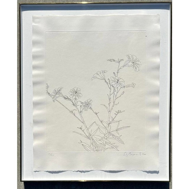 Ed Baynard (American, 1940–2016) Floral, Flowers Etching Framed Artist: Ed Baynard (American, 1940–2016) Title: Untitled...