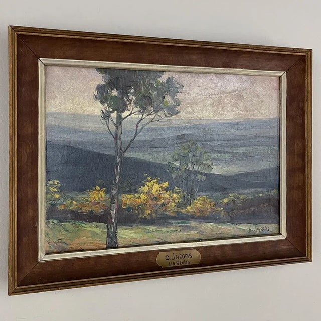 Antique Framed Oil Painting on Board by Dieudonné Jacobs (1887-1967) For Sale - Image 4 of 13