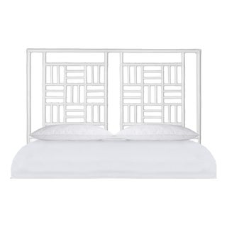 Finn Platform Bed Queen - White For Sale