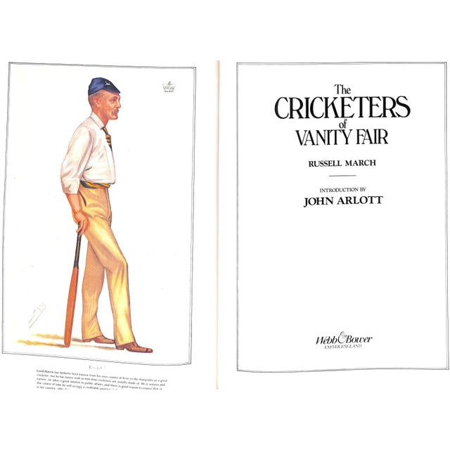 Traditional "The Cricketers of Vanity Fair" Book 1982 March, Russell For Sale - Image 3 of 16