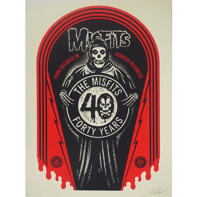 Shepard Fairey (Obey), Misfits 40th Crypt, Original Silkscreen For Sale