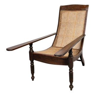 Antique Colonial Plantation Chair, 1890s For Sale
