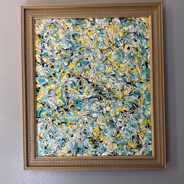 Contemporary Vintage Mid-Century Abstract Expressionist Gallery Wall Collection by Lee Studio - Complete 12 Pieces For Sale - Image 3 of 12