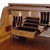 Wood Antique Derby Oak Raised Panel S-Roll Top Desk With Carved Pulls C1920 For Sale - Image 7 of 13