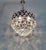 Glass Antique Brass Crystal Basket Chandelier For Sale - Image 7 of 11
