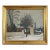 Ole Søndergaard - Modernist Winter City Landscape, Signed (1940, Oil on Canvas) For Sale