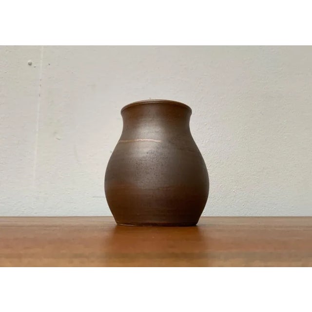 Mid-Century Ceramic Vase Signed H.W., 1960s For Sale - Image 11 of 12