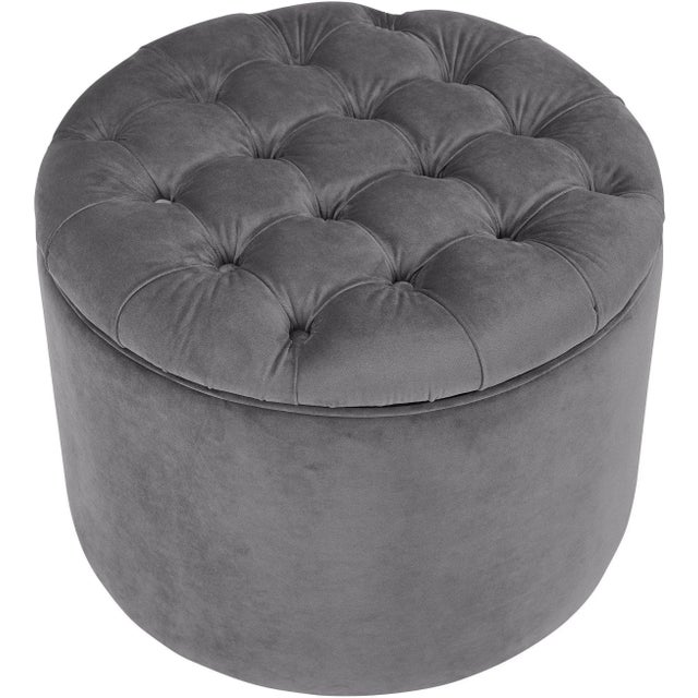 Make storage glam. Beauty is taken to new heights with the Queen storage ottoman. Whether you use it as a foot stool or...