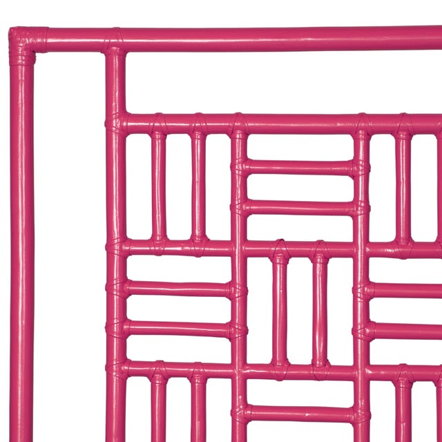 David Francis Finn Platform Bed Queen - Pink For Sale - Image 4 of 12