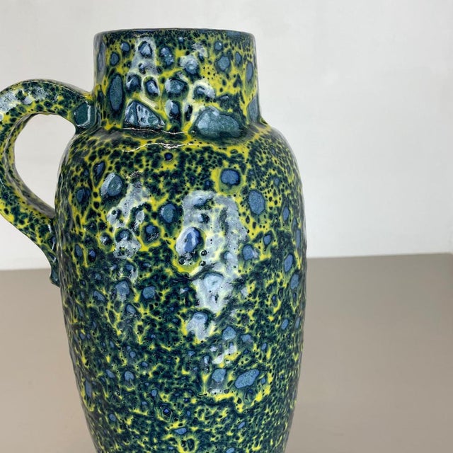 Ceramic Fat Lava Multi-Color Vase from Scheurich, Germany, 1970s For Sale - Image 7 of 16