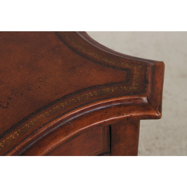 Animal Skin Maitland Smith Leather Wrapped Bachelors Chest For Sale - Image 7 of 12