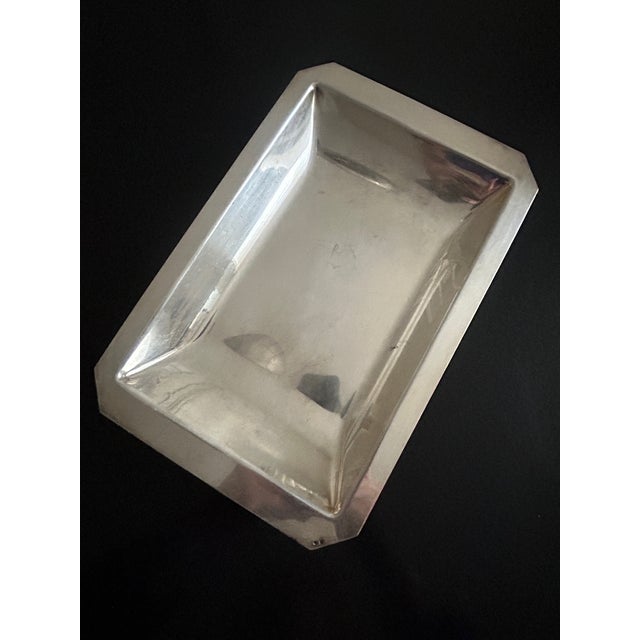 Antique Silver-Plated Metal Dish, 1890s For Sale - Image 4 of 7