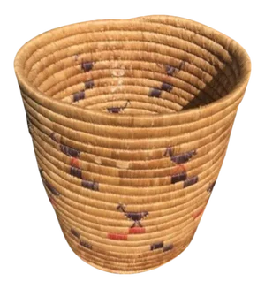 1950s Alaskan Indian Pictorial Basket