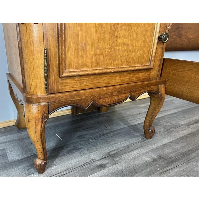 Vintage French Louis XVI Double Bed Frame with Bedside Tables For Sale - Image 10 of 17