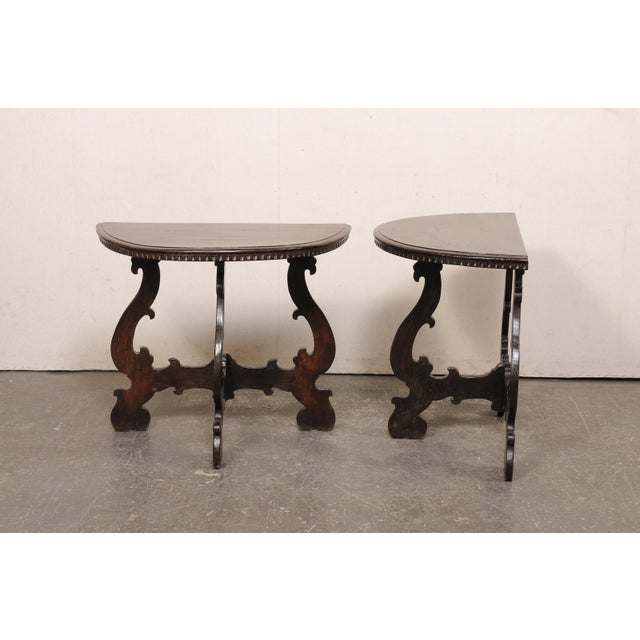 Coffee Fabulous Late 18th C. Italian Demi-Lunes For Sale - Image 8 of 12