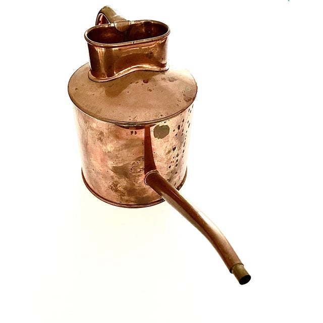 Rustic Vintage Copper Watering Can For Sale - Image 3 of 6