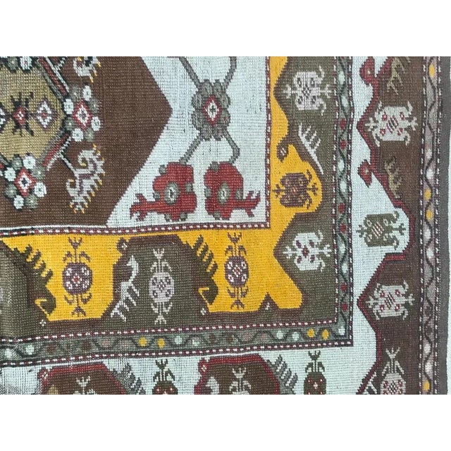 Textile Vintage Turkish Konya Rug For Sale - Image 7 of 13