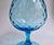 Glass 1960s Empoli Optic Aqua Art Glass Snifter Vase For Sale - Image 7 of 14