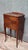 Louis xv style mahogany bedside table, circa 1900. Three drawers open at the front. Wooden top. Rests on four cabriole...