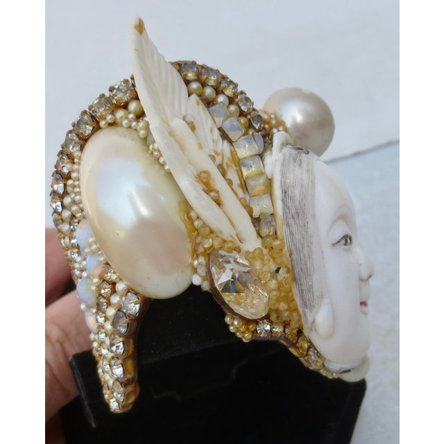 1980s Cuff Bracelet by Wendy Gell 1985 Signed For Sale - Image 5 of 12