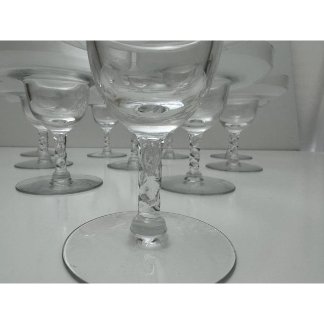 Elegant set of 10 Margarita glasses with twisted stem Entertain in style