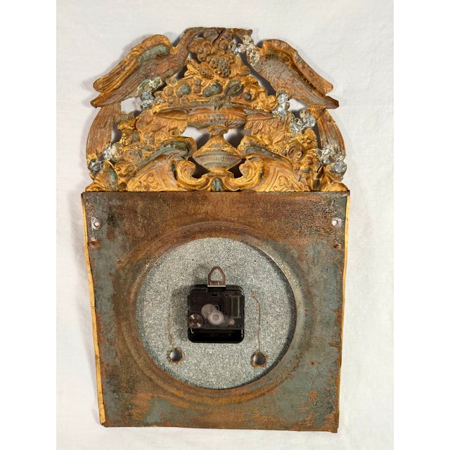 Antique, French, Repousse, Comtoise Stunning Wall Clock, 1800s Working For Sale - Image 10 of 10