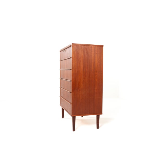 Vintage Danish Teak Chest of Drawers by Si-Bomi Møbler, 1960s For Sale - Image 6 of 14