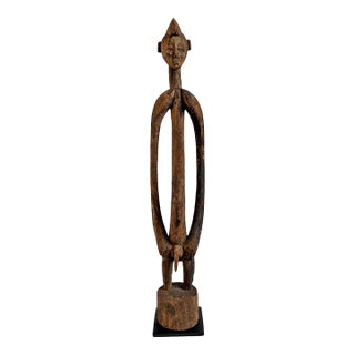 Old Antique Mumuye Nigerian Male Figure Sculpture For Sale