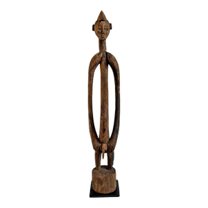 Old Antique Mumuye Nigerian Male Figure Sculpture