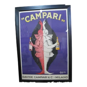 Italian Vintage Leonetto Cappiello Bitter Campari Cordial Advertisement Poster