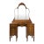 Antique Art Deco Vanity With Arched Triple Mirror For Sale