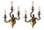 Late 20th Century Louis XV Rococo, Candle Holder Sconces, Bronze, Plastic, France For Sale