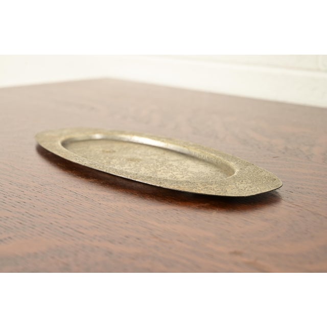 Roycroft Roycroft Arts & Crafts Silver Finished Hammered Copper Tray, Circa 1920s For Sale - Image 4 of 10