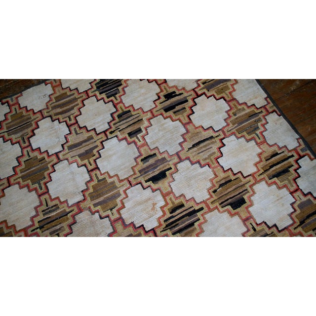 1880s, Handmade Antique American Hooked Rug 5.10' X 7.9' For Sale In New York - Image 6 of 8